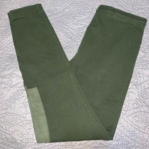 Green Dressage Leggings Pants Equestrian Horseback Riding Trousers Breeches